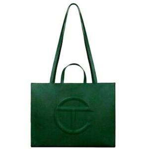 Unisex large dark olive tote. Brand new.